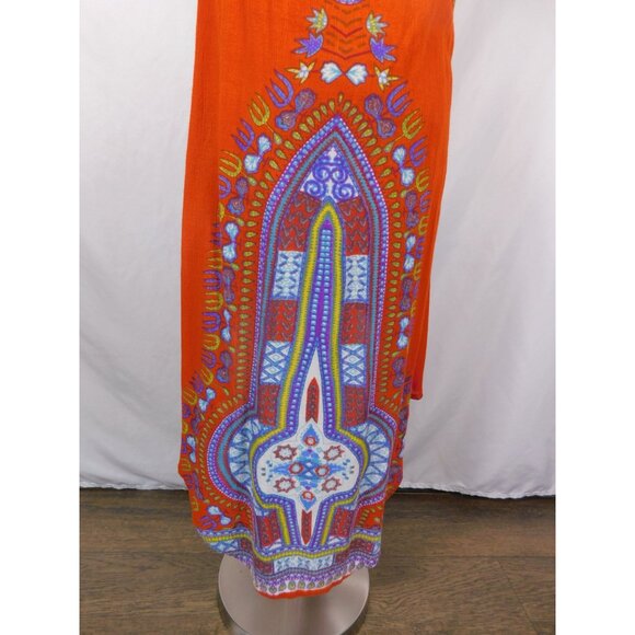 World Market S/M Boho Tribal Sleeveless Dress Rayon - Picture 12 of 14